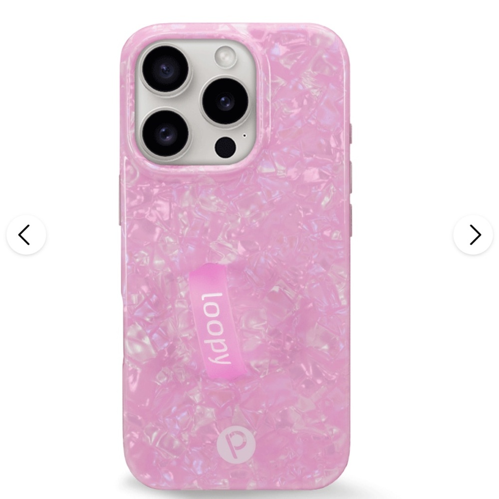 Loopy Case Pink Opal Shell NEW iPhone 16 Pro